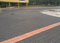 屏東萬丹運動公園-圓型廣場-載重層10cm+透水磚(襯墊砂)